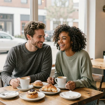 Brian and Aaliyah, a travel nurse and her partner who met through the nurse dating site